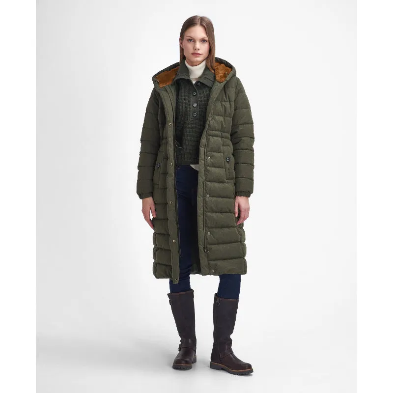 Barbour Clarence Puffer Ladies Jacket - Olive