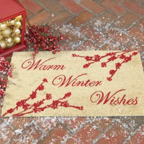 Berry Elegance Warm Winter Doormat