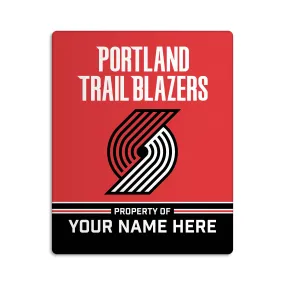 Custom Portland Trail Blazers "Property of" Door Sign - 8"x10"