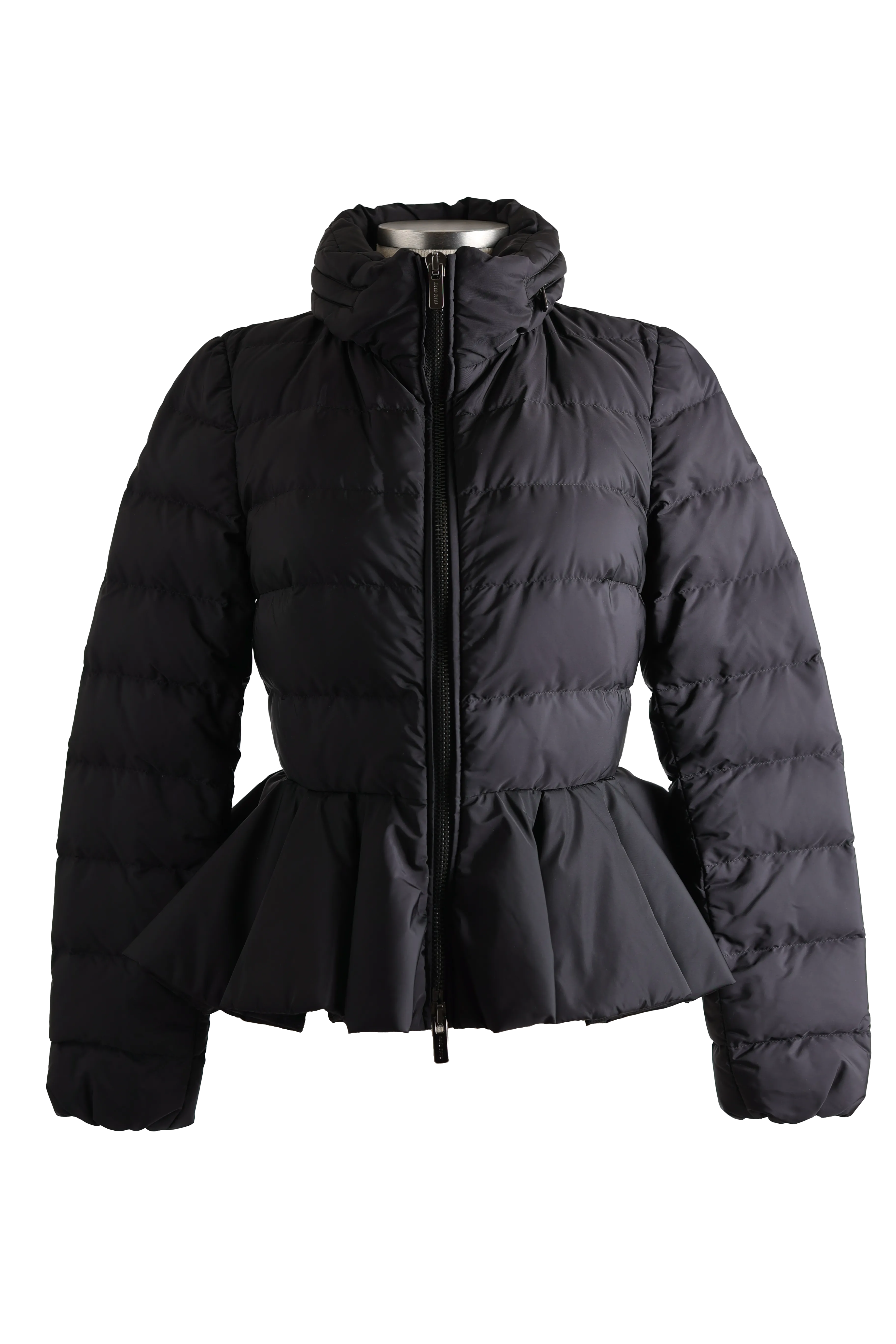 Flounce Hem Down Puffer Jacket