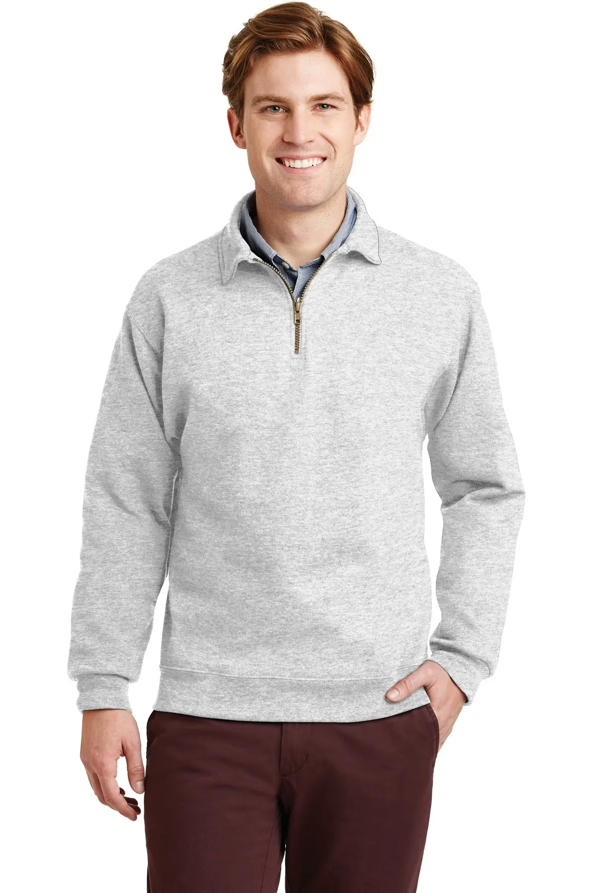 JERZEES® SUPER SWEATS® NuBlend® - 1/4-Zip Sweatshirt with Cadet Collar.  4528M