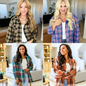 Lightweight Plaid Flannel In Four Colors