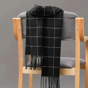 Mens Classic Plaid Scarf