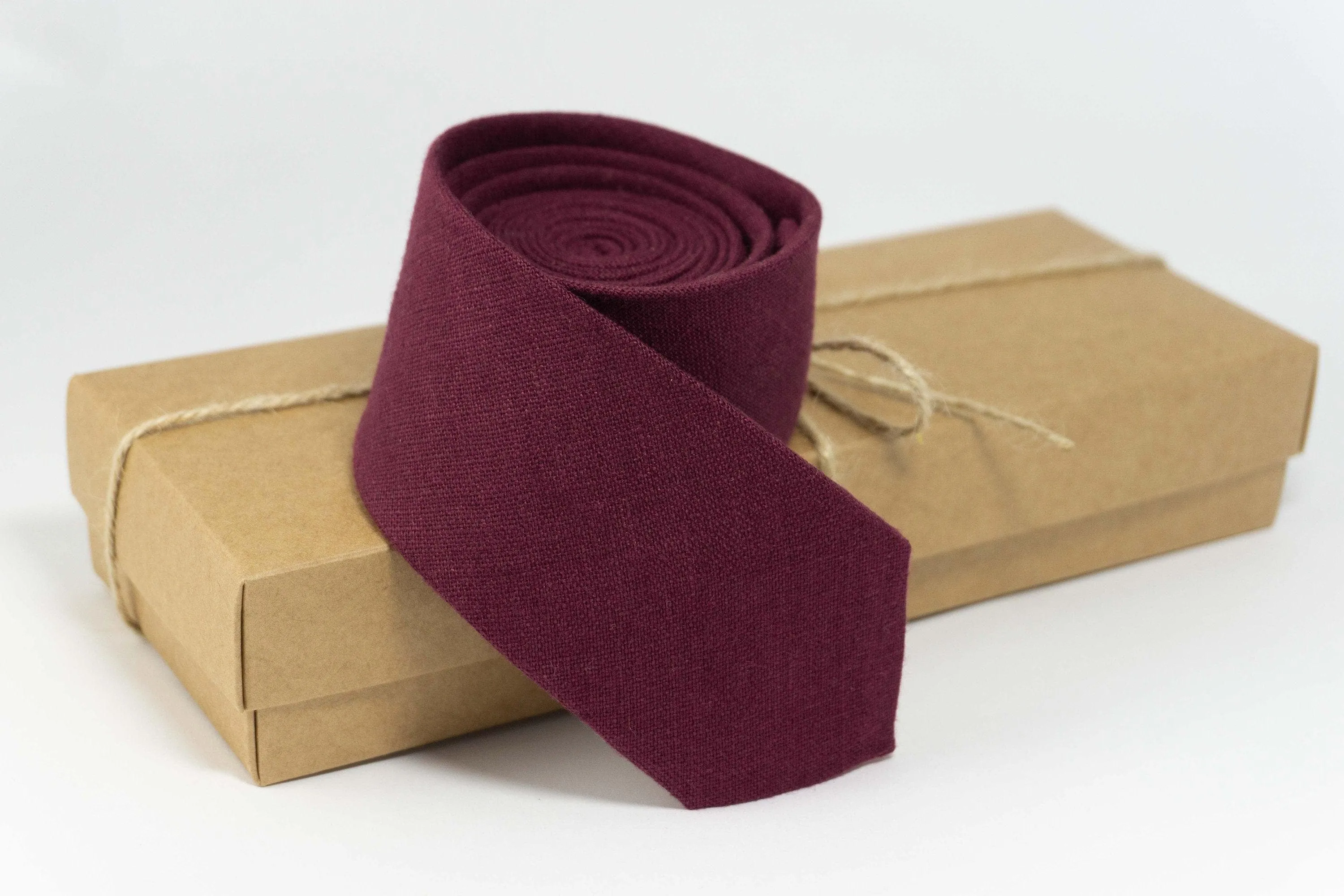 Plum Necktie | Timeless Elegance for Wedding Events