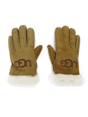 W SHEEPSKIN LOGO GLOVE